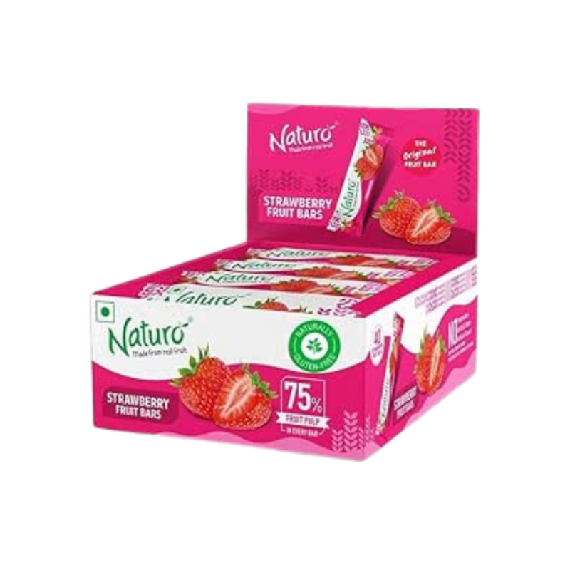 Strawberry Fruit Bars (Pack of 40)